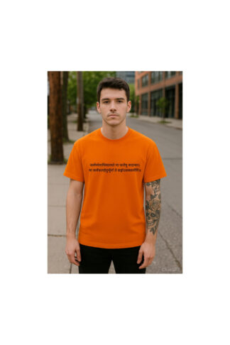 Best orange printed-tshirt